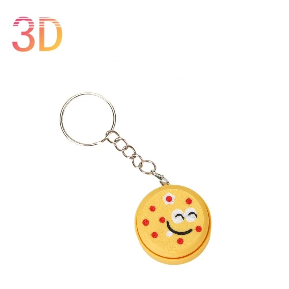 Portable Click Press Toy 3D Printing Keychain Pendant Fun Cartoon Decor  Busy Work