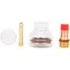 Tig Welding Gas Lens, Tig Welding Nozzle Cup Tig Torch Glass Cup Tig Welding Cup Fluid Nozzle Set Tig Welding Accessories for TIG-17/18/26(2.4MM)