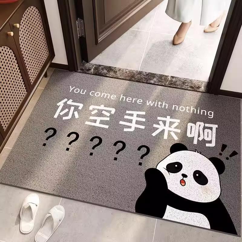 Pet Entrance Welcome Mat - Fun Text, Non-Slip, Dust Removal Door Mat