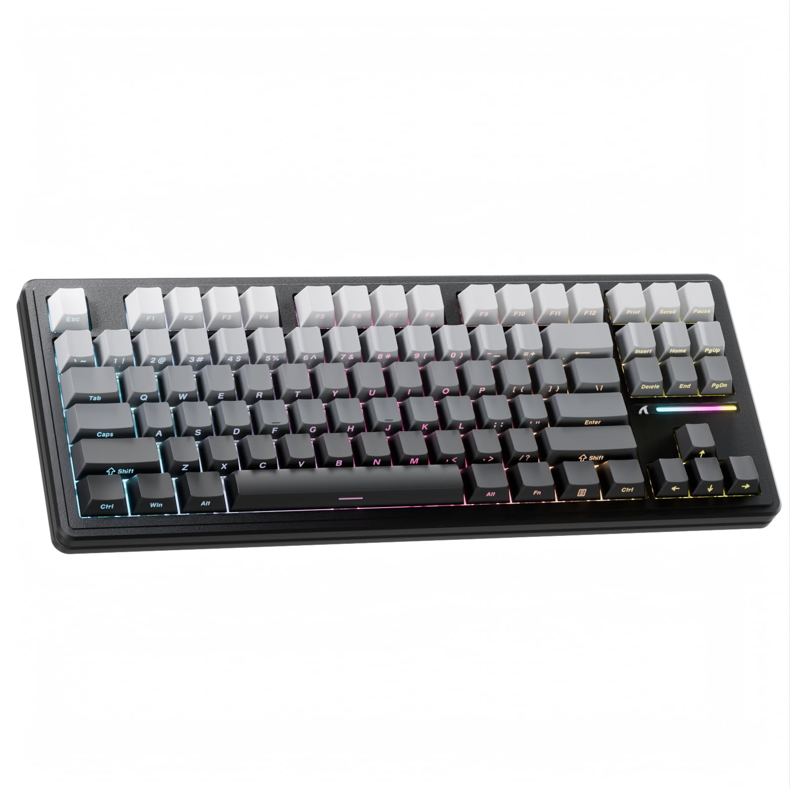 

ATTACK SHARK M87PRO Компактний 3 режими Механічна клавіатура Bluetooth Бездротова Дротова Конфігурація 87 клавіш RGB Light З можливістю гарячої заміни Структура прокладки Ігри сірий колір