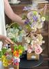 Creative Handwoven Flower Basket - Floral Arrangement DIY Kit for Home Decoration