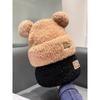 Korean Cute Lei Feng Hat for Women In Autumn and Winter Bear Hat Plush Hat Plush Thickened Cycling Cold Proof Ear Protection Hat