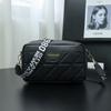 New Personalized Small Square Bag, Fashionable One-shoulder Mobile Phone Bag, Letter Wide Shoulder Strap, and a Messenger Women's Bag.