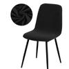 Solid Short Back Chair Cover Polyester Slipcover For Hotel Bar Home Armchair Single Piece