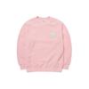 MLB Base Logo Sweatshirts Unisex Pink Crew Neck Thickened Regular 3AMTF5116-50PKL