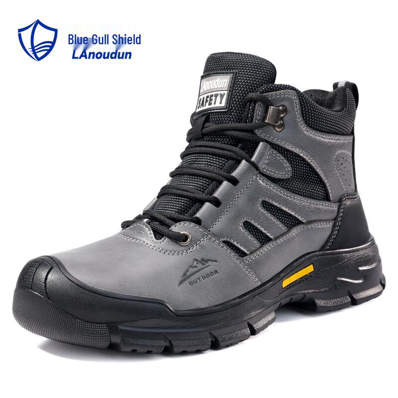 LanOudun Men s Steel Toe Safety Work Boots 43
