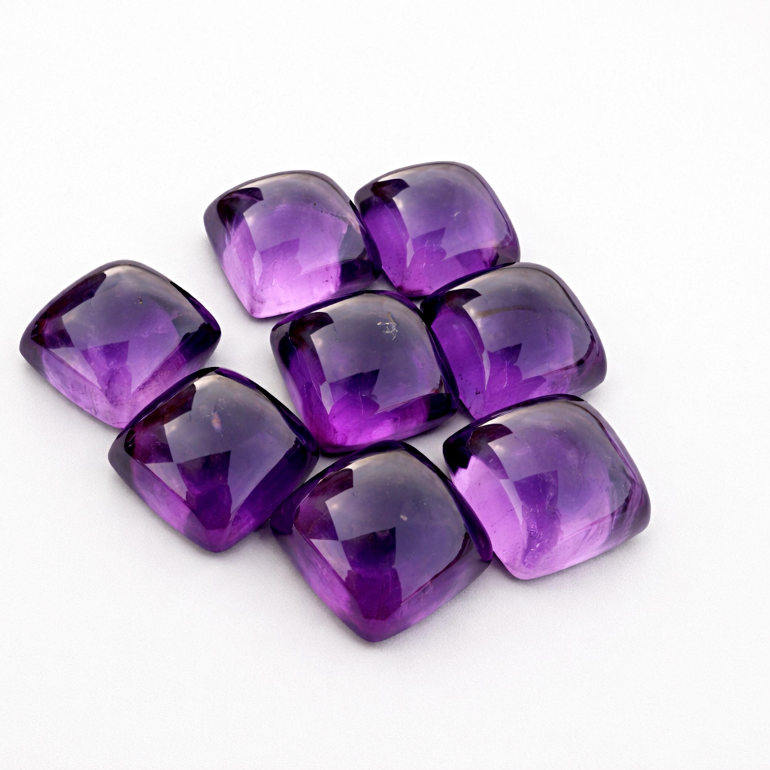 Глубокий Фиолетовый Аметист Подушкообразной Огранки Камень Кабошоны для Изготовления Ювелирных Изделий 5 mm фиолетовый