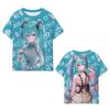 Miku Hatsune Cospaly Anime Manga Short Sleeve T-Shirt Tee Casual Polyester