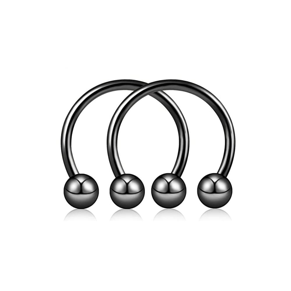 16g Lip Rings Stainless Steel Snake Bite Piercing Jewelry Labret Medusa Spiral Barbell Helix Earrings Horseshoe Septum Cartilage