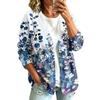 Women's Vintage Floral Print Button Front Jacket for Casual Outdoor Wear