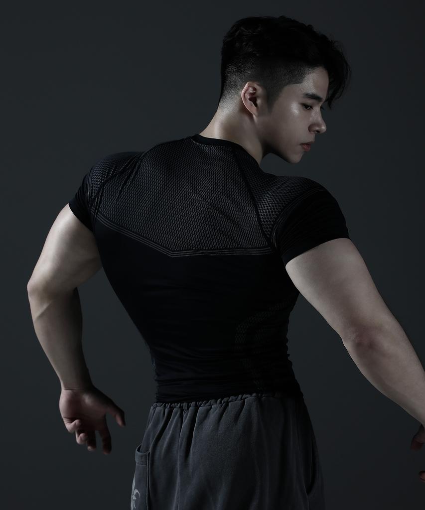 CARMID Silver Night Compression Short Sleeve [Black]