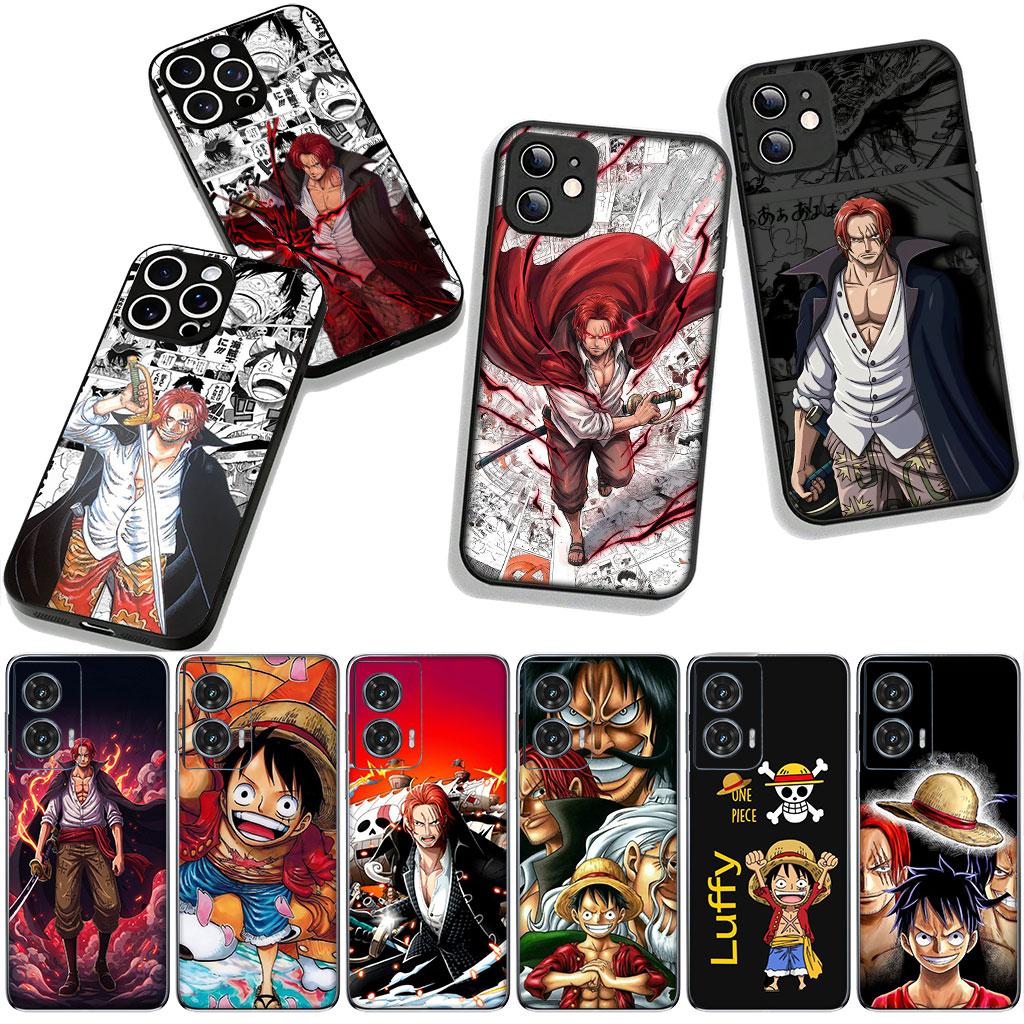 Cover for Apple iPhone 17 16 11 Pro XS Max XR 6 7 8 Plus + 16E SE 2020 2022 Air 5 Phone Case Red Hair Luffy One Piece Shanks
