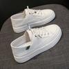 Genuine Leather Lightweight Soft Sole White Shoes Women's Shoes Summer New Breathable Casual Lazybones' Shoes Sports Board Shoes