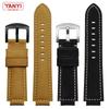 Top Layer Cowhide Leather Watch Band 24-16mm Handmade Crazy Horse Leather Watchband for Timex T49859|T2N720|T2p141 Watch Band