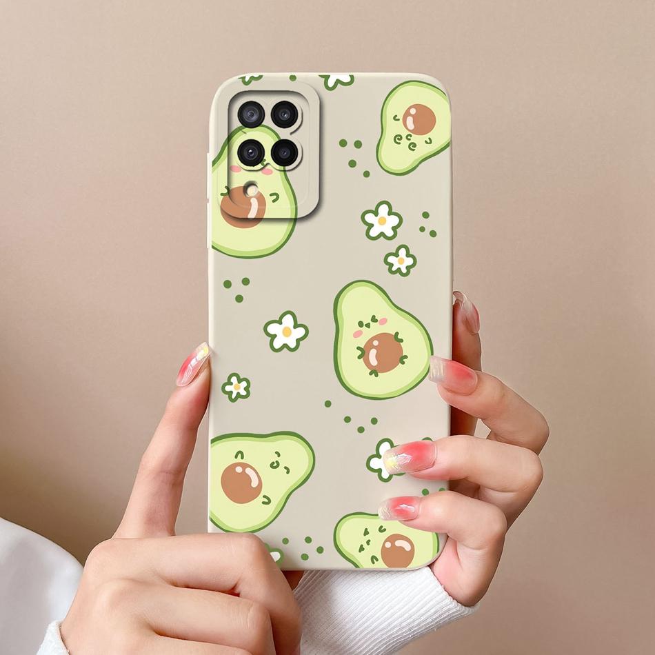 Case For Samsung Galaxy A12 M12 F12 Bear Soft Liquid Silicone Full Coverage Anti Choc Phone Bumper For SamsungA12 A M F 12 Funda