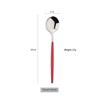 1 Pcs Dinnerware Red CutleryStainless Ste Knife Fork Spoon Cutlery Kitchen Table Flatware Tableware Silverware