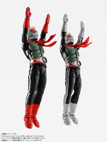 TAMASHII NATIONS S. H. Figuarts (Echte Knochenschnitztechnik) Kamen Rider Neu Nein. 2 Glorreiche Showa Rider Edition, ca. 145 mm, PVC, ABS und Stoff