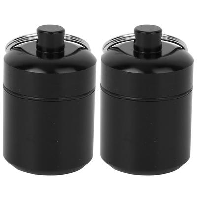 2Pcs/Set Aluminum Alloy Mini Medicine Container Box Waterproof Sealing Metal Can with Key Ring for Coin Earplug  Storage
