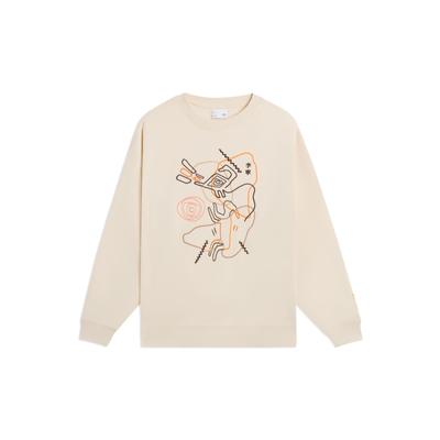 Sweatshirt Décontracté Chaud à Manches Longues Doublé Polaire Dessin Animé Hauts pour Femmes Blanc Cygne AWDSB66-5