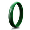 3mm Women's Ceramic Wedding Band Minimalist Solid Stackable Ring In Black White Pink Blue Green Purple