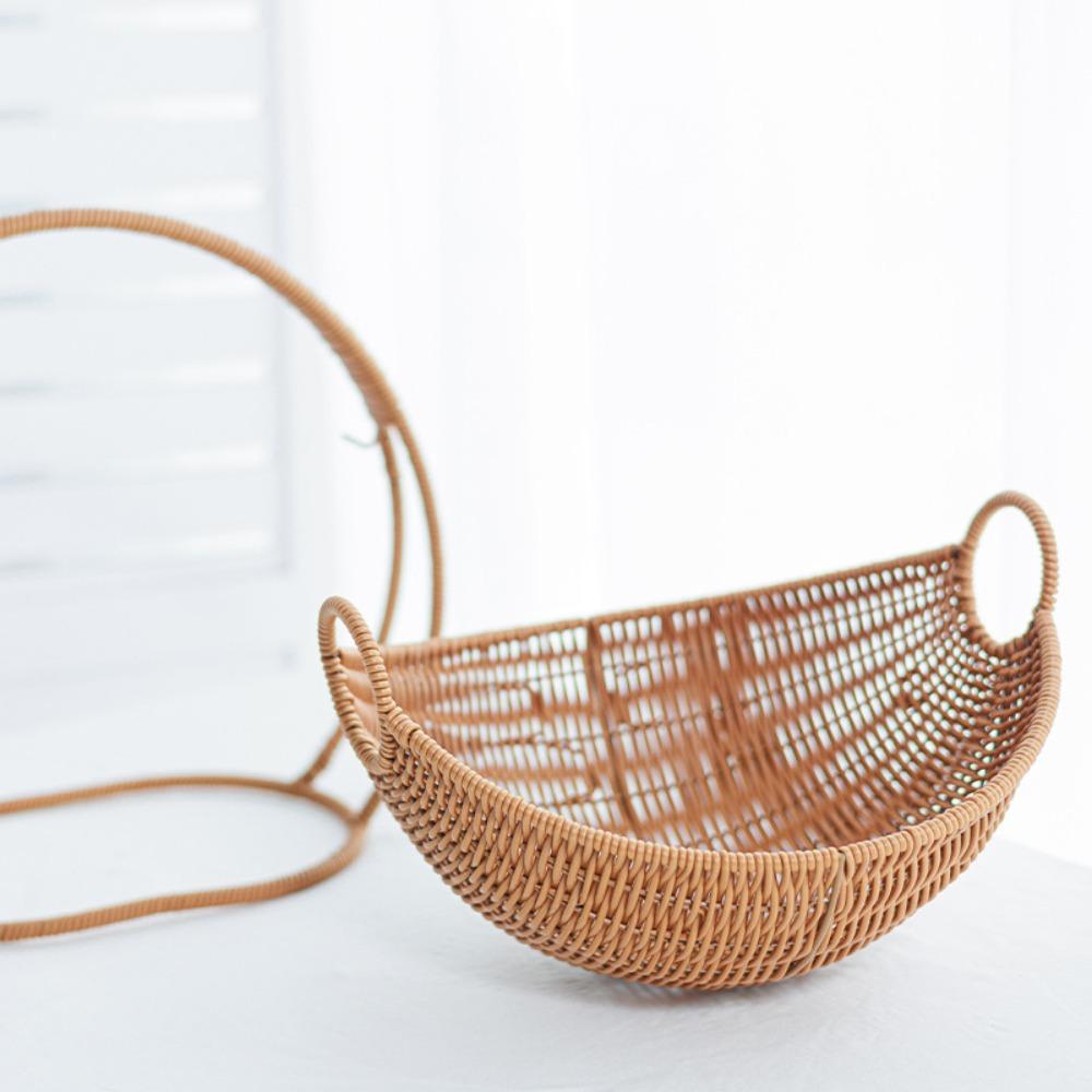 Candy Snack Storage Storage Basket Imitation Rattan Fruit Basket Hanging Cradle Kitchen