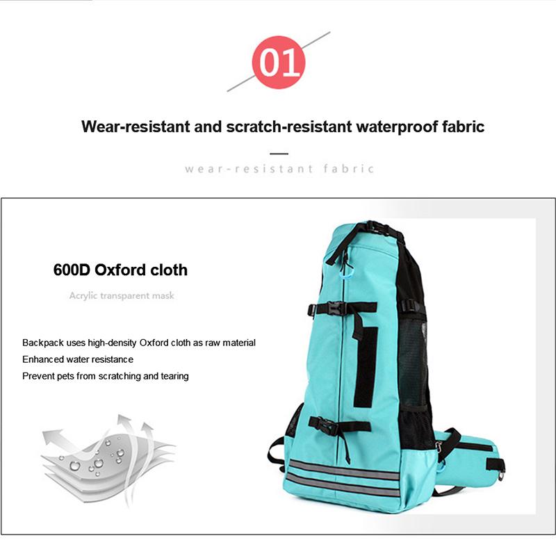 Outdoor-Haustier-Hundetragetasche für kleine mittelgroße Hunde, Corgi-Bulldogge-Rucksack, reflektierende Hunde-Reisetaschen, Haustierprodukte