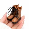 1/8 Scale Doll Shoes 1 Pair Fashion Cool OB22 Plastic High Ankle Boots for Kids Doll Play Collectible Gifts