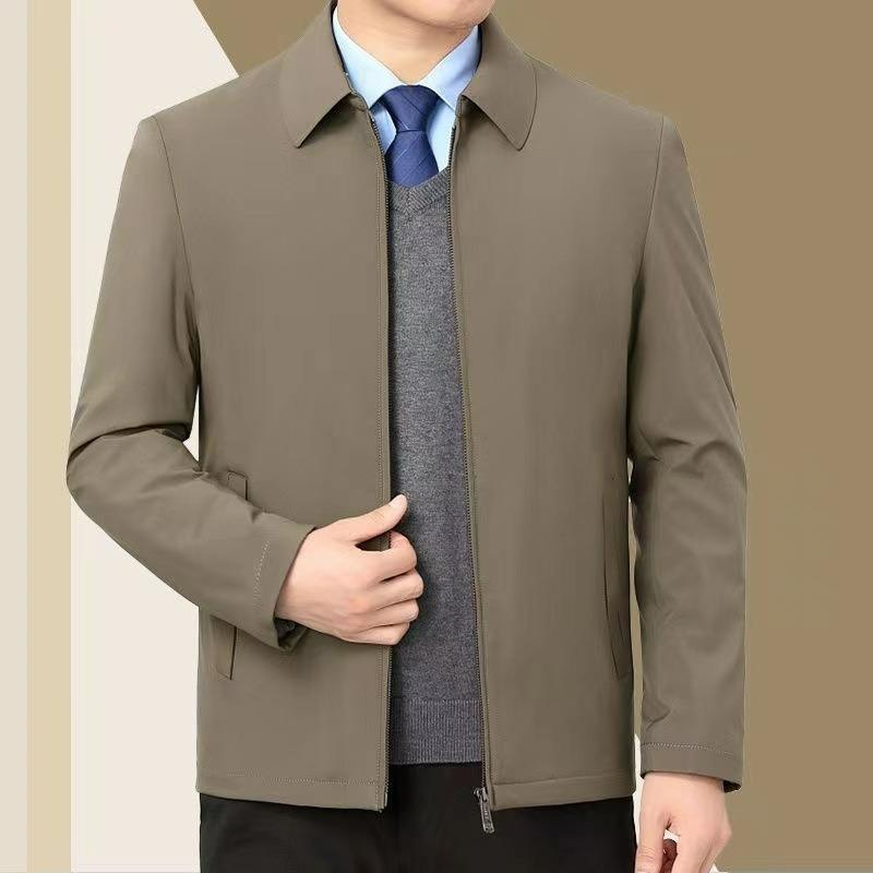 Frühlings- und Herbstjacke Business Casual Jacke Revers Mode Herren Executive Jacke