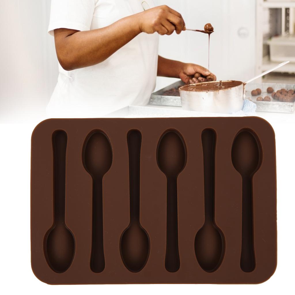 Cake Chocolate Mold NonStick Spoon Shape DIY Baking Mould Tool Bakeware Kitchen Accessories(Spoon Shape )