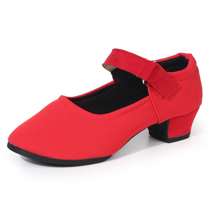 Professional Latin Dance Shoes Women Soft-soled Social Dance Shoes Soft-soled Teacher Body Training Shoes Square Dance Shoes