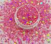Hot Selling High Sparkle Holographic Epoxy Resin Chunky Glitter for Crafts Nail Face Body
