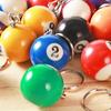 Chaveiros Criativos de Moda para Bilhar Bola Redonda Porta-Chaves Chaveiros Resina Bola de 32mm Joia Presente
