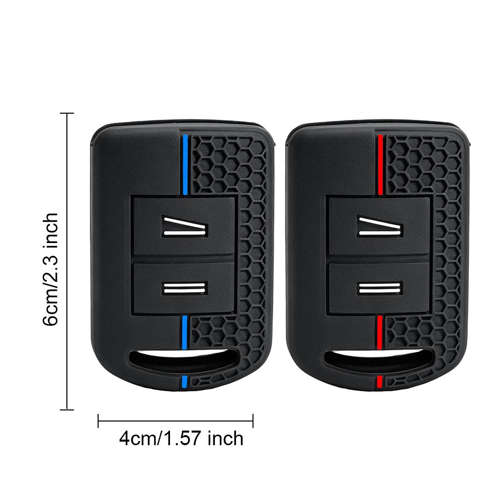 2 Buttons Silicone Car Key Shell For Vauxhall Opel Corsa C Combo Tigra Meriva Agila Remote Key Case Remote Accessories