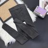 Women's High-Waisted Fleece-Lined Vertical Stripe Cotton Tights for Autumn/Winter - Thick, Foot-Covering Base Layer Pants