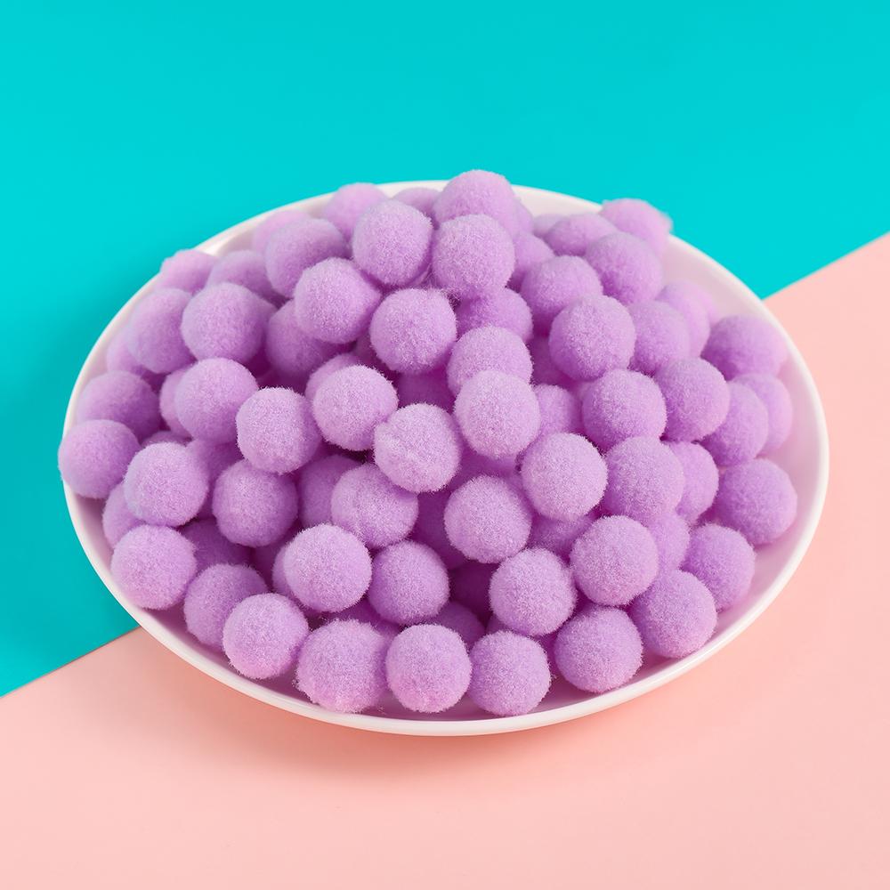 50pcs 10/15mm Multicolor Soft Fluffy Ball Pompom Plush Balls for DIY Sewing Holiday Decorations and Jewelry Making Supplies