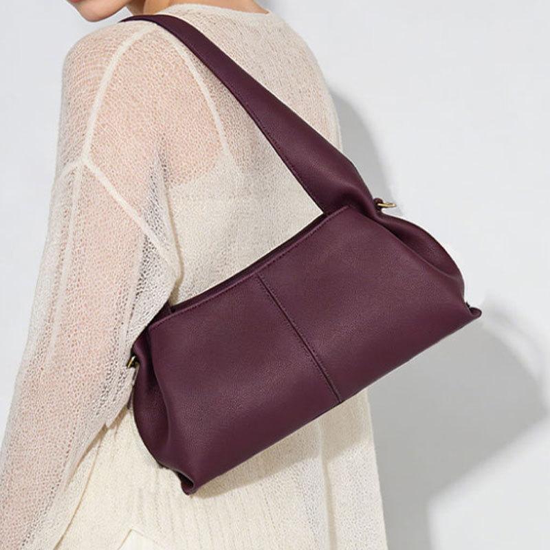 Cloud Bag, Niche Design, Women's Handbag, 2026 New Shoulder Bag, Women's Fashionable Soft Leather Armpit Bag