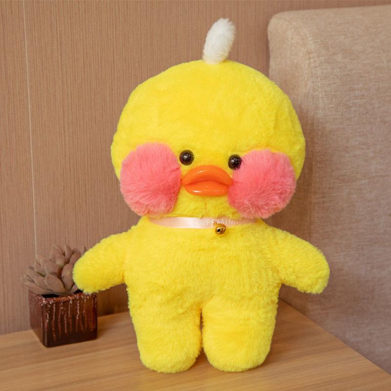 

30 см мультяшная милая утка-кафе плюшевая игрушка мягкая плюшевая кукла-утка животное подушка подарок на день рождения для детей жёлтый