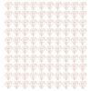 100pcs Small Rose Gold Paper Clips Multifunctional Heart Paper Clips Wedding Decoration