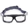 Sports Goggles UltravioletProof Impact Resistance Scratchproof Football Protective Glasses(Black )