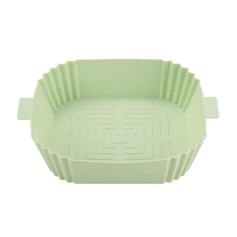 Square Air Fryer Liner Non-Stick Silicone Basket Reusable Air Fryer Accessories Silicone Material 4 Colors for Air Fryer