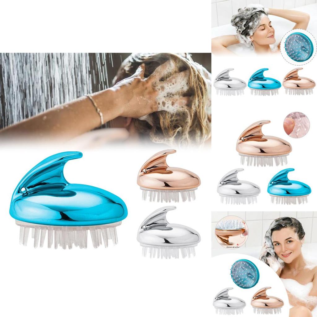 Soft Silicone Massage Brush For Body Scalp And Hair Invigorate And Cleanse For Healthier Hair