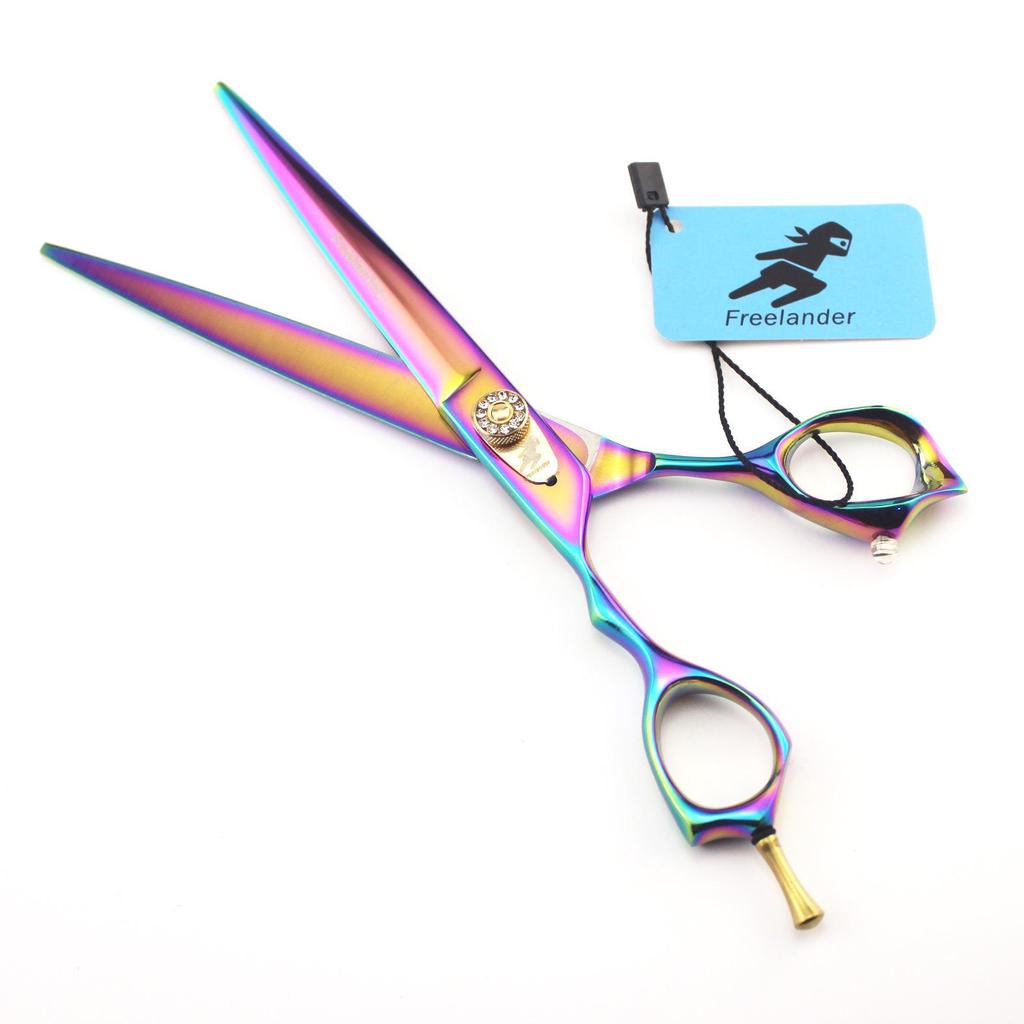 7.5" God Walker Color Plating Left-Hand Pet Shears with Bag