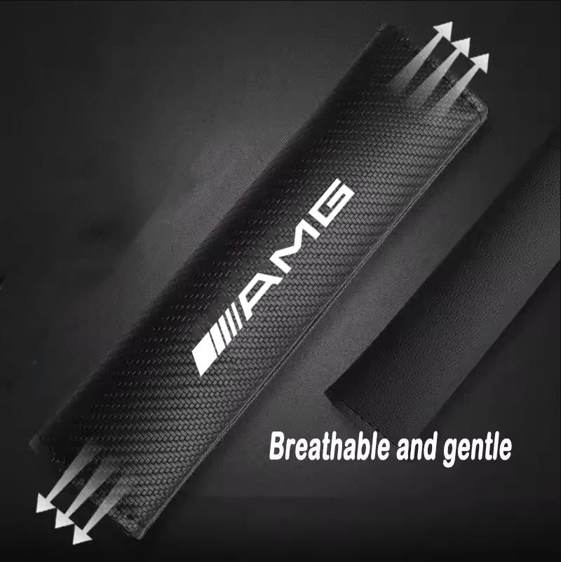 Car Seat Belt Cotton Safety Belt Shoulder Protector Cover Car Accessories Stickers For Mercedes Benz GLK GLA A B C E R G Class