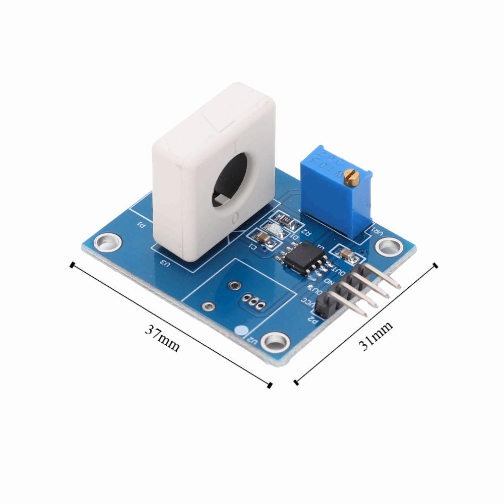 WCS1800 Hall Current Detection Sensor DC 5V 35A Overcurrent Protection Module Professional Blue Short Circuit Detector