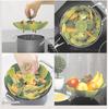 Cookware Plastic Steaming Food Basket Mesh Silicone Faucet Steamer Folding Food Vegetable Vapor Cooker Dish Foldable Steamer