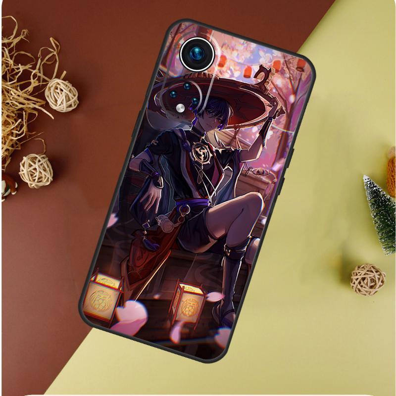 Scaramouche Genshin Impact Case For Honor X9b X9a X8a X8b X9c X8 X9 50 70 90 Lite Honor 200 Lite Magic 7 5 6 Pro Cover