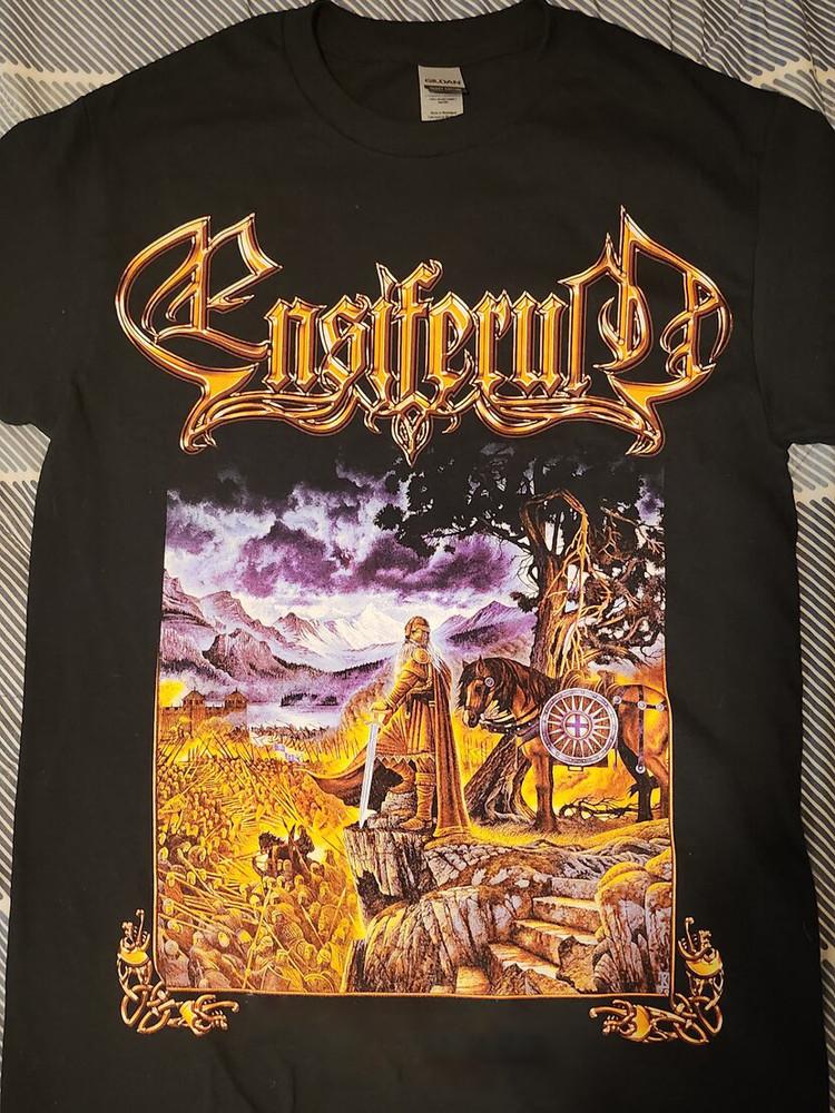 Винтажная футболка Ensiferum Iron с коротким рукавом, хлопковая, все размеры от S до 5XL, IM0609, унисекс XXL