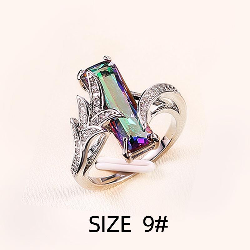 

Huitan Многоцветный прямоугольный набор кольца/ожерелья с камнями Новинка дизайна Юбилейная вечеринка Женские ювелирные изделия Прямая продажа с фабрики Набор