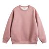 Sweater Men's Spring and Autumn American Retro Crew Neck Top Loose Solid Color Teen Casual Bottom Shirt