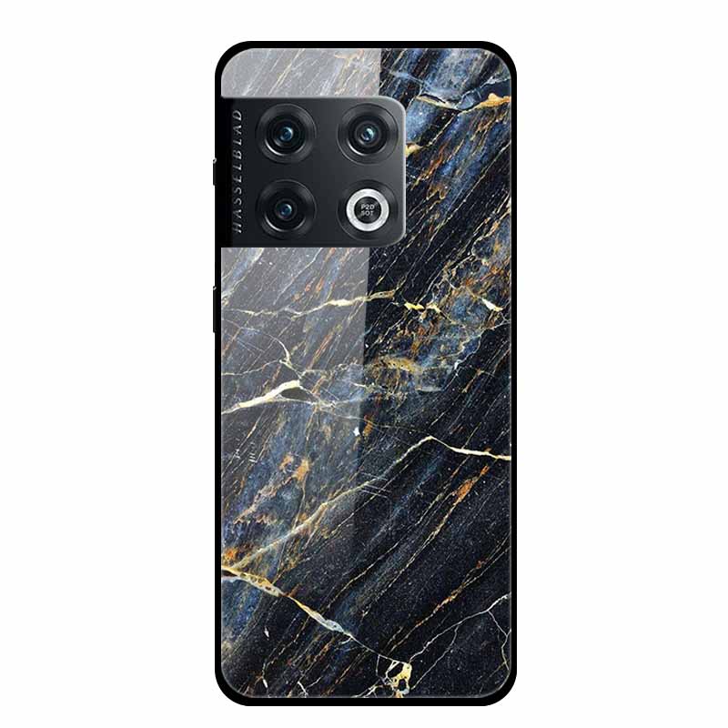 For OnePlus 10 Pro Case Marble Tempered Glass Back Cover Hard Case For OnePlus 10 Pro Shockproof Fundas NE2210 Protective Coque